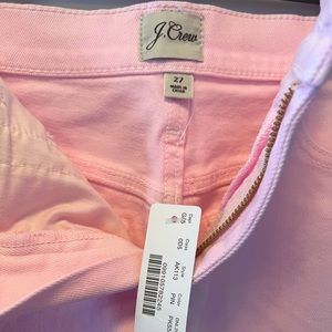 BNWT J. Crew pink denim skirt, size 6